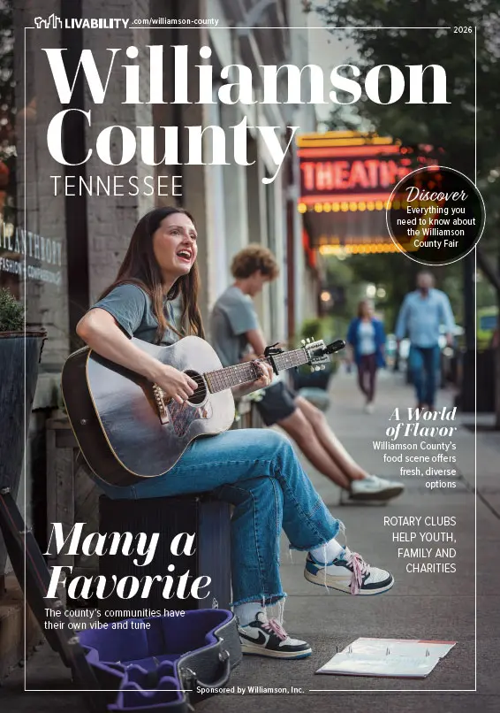 WIlliamson County Livability Magazine cover